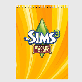 Скетчбук с принтом The Sims в Новосибирске, 100% бумага
 | 48 листов, плотность листов — 100 г/м2, плотность картонной обложки — 250 г/м2. Листы скреплены сверху удобной пружинной спиралью | Тематика изображения на принте: игра | онлайн | симс | симулятор