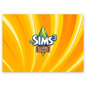 Поздравительная открытка с принтом The Sims в Новосибирске, 100% бумага | плотность бумаги 280 г/м2, матовая, на обратной стороне линовка и место для марки
 | игра | онлайн | симс | симулятор