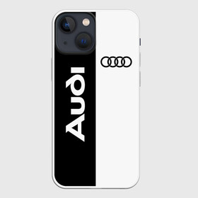 Чехол для iPhone 13 mini с принтом Audi в Новосибирске,  |  | ауди | кольца | лого