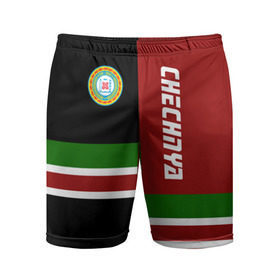 Мужские шорты 3D спортивные с принтом CHECHNYA (Чечня) в Новосибирске,  |  | chechnya | грозный | кавказ | кавказец | кадыров | республика | северный | флаг | чех | чечен | чеченец | чеченка | чеченская | чечня