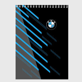 Скетчбук с принтом BMW SPORT в Новосибирске, 100% бумага
 | 48 листов, плотность листов — 100 г/м2, плотность картонной обложки — 250 г/м2. Листы скреплены сверху удобной пружинной спиралью | auto | bmw | motorsport | авто | автомобиль | автомобильные | бмв | бренд | марка | машины | моторспорт | спорт