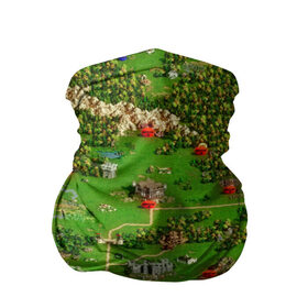 Бандана-труба 3D с принтом Карта в Новосибирске, 100% полиэстер, ткань с особыми свойствами — Activecool | плотность 150‒180 г/м2; хорошо тянется, но сохраняет форму | game | heroes | maps | герои | игромания | игры | карты