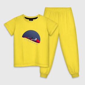 Детская пижама хлопок с принтом starman в Новосибирске, 100% хлопок |  брюки и футболка прямого кроя, без карманов, на брюках мягкая резинка на поясе и по низу штанин
 | spacex | tesla | илон маск | маск | спейс икс | тесла