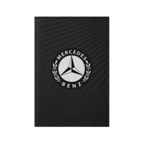 Обложка для паспорта матовая кожа с принтом Mercedes SPORT в Новосибирске, натуральная матовая кожа | размер 19,3 х 13,7 см; прозрачные пластиковые крепления | auto | automobile | car | machine | mercedes | motor | motor car | sport car | автомашина | легковой автомобиль | спортивный автомобиль | тачка