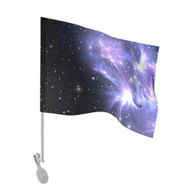 Флаг для автомобиля с принтом Сияние звёзд в Новосибирске, 100% полиэстер | Размер: 30*21 см | nebula | space | star | астрономия | вселенная | звезды | космический | космос | планеты