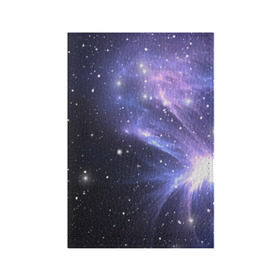 Обложка для паспорта матовая кожа с принтом Сияние звёзд в Новосибирске, натуральная матовая кожа | размер 19,3 х 13,7 см; прозрачные пластиковые крепления | nebula | space | star | астрономия | вселенная | звезды | космический | космос | планеты