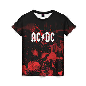 Женская футболка 3D с принтом AC/DC в Новосибирске, 100% полиэфир ( синтетическое хлопкоподобное полотно) | прямой крой, круглый вырез горловины, длина до линии бедер | ac dc | acdc | acdc ас дс | австралийская | ангус янг | асдс | блюз | группа | крис слэйд | метал | молния | музыка | музыканты | певцы | рок | рок н ролл | стиви янг | хард | хардрок | эксл роуз