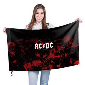 Флаг 3D с принтом AC/DC в Новосибирске, 100% полиэстер | плотность ткани — 95 г/м2, размер — 67 х 109 см. Принт наносится с одной стороны | ac dc | acdc | acdc ас дс | австралийская | ангус янг | асдс | блюз | группа | крис слэйд | метал | молния | музыка | музыканты | певцы | рок | рок н ролл | стиви янг | хард | хардрок | эксл роуз