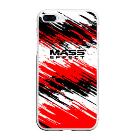 Чехол для iPhone 7Plus/8 Plus матовый с принтом Mass Effect в Новосибирске, Силикон | Область печати: задняя сторона чехла, без боковых панелей | n7 | shepard | галактика | жнец | космос | краска | краски | масс | нормандия | планета | шепард | эффект
