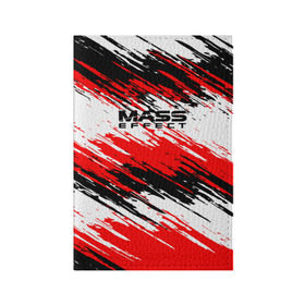 Обложка для паспорта матовая кожа с принтом Mass Effect в Новосибирске, натуральная матовая кожа | размер 19,3 х 13,7 см; прозрачные пластиковые крепления | n7 | shepard | галактика | жнец | космос | краска | краски | масс | нормандия | планета | шепард | эффект