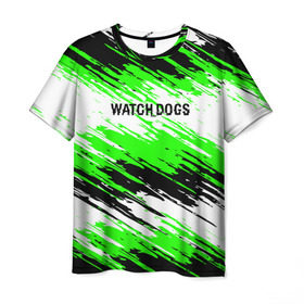 Мужская футболка 3D с принтом Watch Dogs в Новосибирске, 100% полиэфир | прямой крой, круглый вырез горловины, длина до линии бедер | ded | dedsec | sec | watch dogs | watchdogs | дедсек | дэдсек