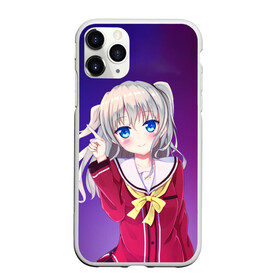 Чехол для iPhone 11 Pro Max матовый с принтом Anime Шарлотта в Новосибирске, Силикон |  | anime | charlotte | nao tomori | аниме | шарлотта