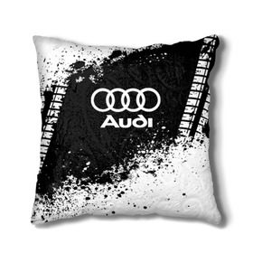 Подушка 3D с принтом Audi abstract sport в Новосибирске, наволочка – 100% полиэстер, наполнитель – холлофайбер (легкий наполнитель, не вызывает аллергию). | состоит из подушки и наволочки. Наволочка на молнии, легко снимается для стирки | ауди | кольца | лого | машина