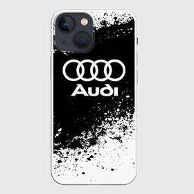 Чехол для iPhone 13 mini с принтом Audi abstract sport в Новосибирске,  |  | ауди | кольца | лого | машина