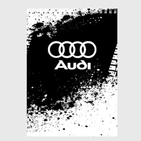 Скетчбук с принтом Audi abstract sport в Новосибирске, 100% бумага
 | 48 листов, плотность листов — 100 г/м2, плотность картонной обложки — 250 г/м2. Листы скреплены сверху удобной пружинной спиралью | ауди | кольца | лого | машина