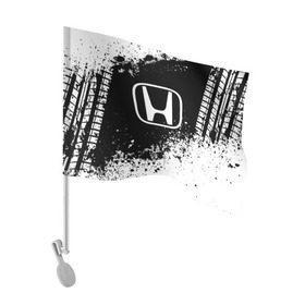 Флаг для автомобиля с принтом Honda abstract sport в Новосибирске, 100% полиэстер | Размер: 30*21 см | auto | automobile | car | honda | machine | motor | motor car | sport car | автомашина | бренд | легковой автомобиль | марка | спортивный автомобиль | тачка | хонда