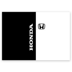 Поздравительная открытка с принтом Honda в Новосибирске, 100% бумага | плотность бумаги 280 г/м2, матовая, на обратной стороне линовка и место для марки
 | accord | acty | amaze | avancier | br v | brio | city | civic | cr | crider | crosstour | honda | hybrid | motor co | авто | автомобиль | знак | лого | машина | мотор | символ | тачка | хонда | эмблема