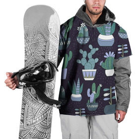Накидка на куртку 3D с принтом Кактусы в Новосибирске, 100% полиэстер |  | Тематика изображения на принте: абстракция | бабочки | веселые | модные | новинки | популярные | прикольные | цветные | яркие