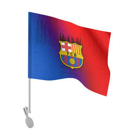 Флаг для автомобиля с принтом FC Barcelona color sport в Новосибирске, 100% полиэстер | Размер: 30*21 см | football | soccer | барселона