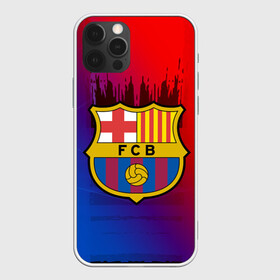 Чехол для iPhone 12 Pro с принтом FC Barcelona color sport в Новосибирске, силикон | область печати: задняя сторона чехла, без боковых панелей | Тематика изображения на принте: football | soccer | барселона