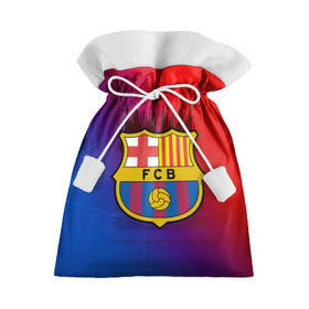 Подарочный 3D мешок с принтом FC Barcelona color sport в Новосибирске, 100% полиэстер | Размер: 29*39 см | football | soccer | барселона