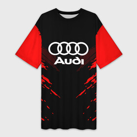 Платье-футболка 3D с принтом AUDI SPORT COLLECTION в Новосибирске,  |  | audi | auto | automobile | car | machine | motor | motor car | sport car | автомашина | ауди | бренд | легковой автомобиль | марка | спортивный автомобиль | тачка