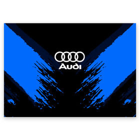 Поздравительная открытка с принтом AUDI SPORT COLLECTION в Новосибирске, 100% бумага | плотность бумаги 280 г/м2, матовая, на обратной стороне линовка и место для марки
 | audi | auto | automobile | car | machine | motor | motor car | sport car | автомашина | ауди | бренд | легковой автомобиль | марка | спортивный автомобиль | тачка