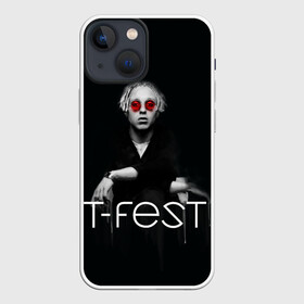 Чехол для iPhone 13 mini с принтом T Fest_2 в Новосибирске,  |  | Тематика изображения на принте: t fest | tfest | незборецкий | т фест | тифест