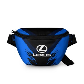 Поясная сумка 3D с принтом LEXUS SPORT COLLECTION в Новосибирске, 100% полиэстер | плотная ткань, ремень с регулируемой длиной, внутри несколько карманов для мелочей, основное отделение и карман с обратной стороны сумки застегиваются на молнию | Тематика изображения на принте: auto | automobile | car | lexus | machine | motor | motor car | sport car | автомашина | бренд | легковой автомобиль | марка | спортивный автомобиль | тачка