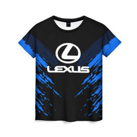 Женская футболка 3D с принтом LEXUS SPORT COLLECTION в Новосибирске, 100% полиэфир ( синтетическое хлопкоподобное полотно) | прямой крой, круглый вырез горловины, длина до линии бедер | Тематика изображения на принте: auto | automobile | car | lexus | machine | motor | motor car | sport car | автомашина | бренд | легковой автомобиль | марка | спортивный автомобиль | тачка