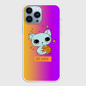 Чехол для iPhone 13 Pro Max с принтом Милый котёнок в Новосибирске,  |  | cat | взгляд | кот | кот хипстер | котёнок | котятки | котятушки | кошечки | кошка | мордочка