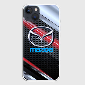 Чехол для iPhone 13 с принтом MAZDA high speed collection в Новосибирске,  |  | auto | automobile | car | machine | mazda | motor | motor car | sport car | автомашина | бренд | легковой автомобиль | мазда | марка | спортивный автомобиль | тачка