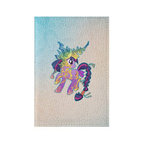Обложка для паспорта матовая кожа с принтом My Little Pony в Новосибирске, натуральная матовая кожа | размер 19,3 х 13,7 см; прозрачные пластиковые крепления | комедия | маленький | мой | музыка | мультфильм | мюзикл | пони | приключения | сказка | фэнтези