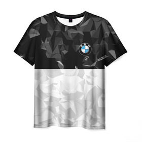 Мужская футболка 3D с принтом BMW BLACK COLLECTION в Новосибирске, 100% полиэфир | прямой крой, круглый вырез горловины, длина до линии бедер | auto | bmw | motorsport | авто | автомобиль | автомобильные | бмв | бренд | марка | машины | моторспорт | спорт
