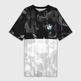 Платье-футболка 3D с принтом BMW BLACK COLLECTION в Новосибирске,  |  | auto | bmw | motorsport | авто | автомобиль | автомобильные | бмв | бренд | марка | машины | моторспорт | спорт
