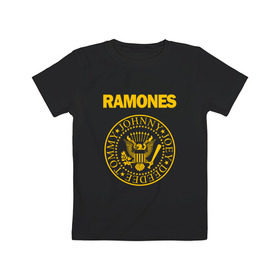 Детская футболка хлопок с принтом Ramones в Новосибирске, 100% хлопок | круглый вырез горловины, полуприлегающий силуэт, длина до линии бедер | punk | punkrock | панк
