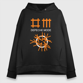 Женское худи Oversize хлопок с принтом Depeche Mode в Новосибирске, френч-терри — 70% хлопок, 30% полиэстер. Мягкий теплый начес внутри —100% хлопок | боковые карманы, эластичные манжеты и нижняя кромка, капюшон на магнитной кнопке | depeche mode | вестник моды | депеш мод | депешмод | дэйв гаан | мартин гор | энди флетчер