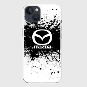 Чехол для iPhone 13 с принтом Mazda в Новосибирске,  |  | auto | automobile | car | carbon | machine | mazda | motor | motor car | sport car | автомашина | бренд | легковой автомобиль | мазда | марка | спортивный автомобиль | тачка