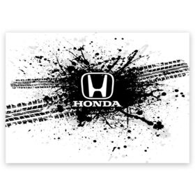 Поздравительная открытка с принтом Honda в Новосибирске, 100% бумага | плотность бумаги 280 г/м2, матовая, на обратной стороне линовка и место для марки
 | auto | automobile | car | carbon | honda | machine | motor | motor car | sport car | автомашина | бренд | легковой автомобиль | марка | спортивный автомобиль | тачка | хонда