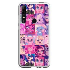 Чехол для Honor P Smart Z с принтом My Little Pony Ahegao в Новосибирске, Силикон | Область печати: задняя сторона чехла, без боковых панелей | Тематика изображения на принте: 