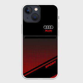 Чехол для iPhone 13 mini с принтом AUDI  SPORT в Новосибирске,  |  | audi | auto | авто | автомобиль | автомобильные | ауди | бренд | марка | машины | спорт