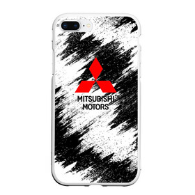 Чехол для iPhone 7Plus/8 Plus матовый с принтом Mitsubishi в Новосибирске, Силикон | Область печати: задняя сторона чехла, без боковых панелей |  машина | марка | митсубиси