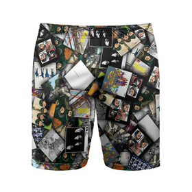 Мужские шорты 3D спортивные с принтом The Beatles. Дискография в Новосибирске,  |  | джон леннон | джордж харрисон | паттерн | пол маккартни | ринго старр