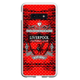 Чехол для Samsung S10E с принтом Liverpool sport uniform в Новосибирске, Силикон | Область печати: задняя сторона чехла, без боковых панелей | football | soccer | ливерпуль