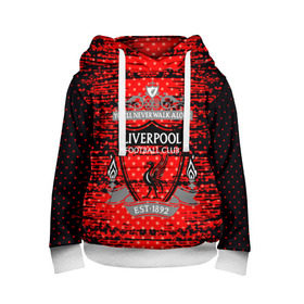 Детская толстовка 3D с принтом Liverpool sport uniform в Новосибирске, 100% полиэстер | двухслойный капюшон со шнурком для регулировки, мягкие манжеты на рукавах и по низу толстовки, спереди карман-кенгуру с мягким внутренним слоем | football | soccer | ливерпуль