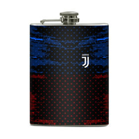 Фляга с принтом Juventus abstract collection в Новосибирске, металлический корпус | емкость 0,22 л, размер 125 х 94 мм. Виниловая наклейка запечатывается полностью | Тематика изображения на принте: football | soccer | ювентус