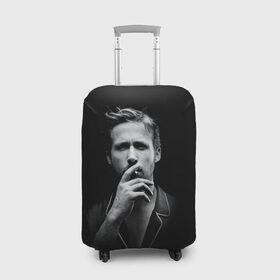 Чехол для чемодана 3D с принтом Ryan Gosling в Новосибирске, 86% полиэфир, 14% спандекс | двустороннее нанесение принта, прорези для ручек и колес | Тематика изображения на принте: ryan gosling | актер | райан гослинг