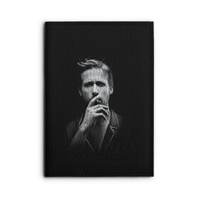 Обложка для автодокументов с принтом Ryan Gosling в Новосибирске, натуральная кожа |  размер 19,9*13 см; внутри 4 больших “конверта” для документов и один маленький отдел — туда идеально встанут права | Тематика изображения на принте: ryan gosling | актер | райан гослинг