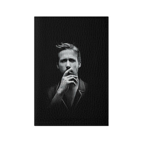 Обложка для паспорта матовая кожа с принтом Ryan Gosling в Новосибирске, натуральная матовая кожа | размер 19,3 х 13,7 см; прозрачные пластиковые крепления | Тематика изображения на принте: ryan gosling | актер | райан гослинг