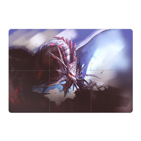 Магнитный плакат 3Х2 с принтом Dragon в Новосибирске, Полимерный материал с магнитным слоем | 6 деталей размером 9*9 см | goddess of destruction | line age | line age ii | lineage ii | линейка